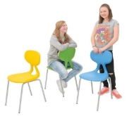 Image de Chaises "Colores"structure en aluminium T6, bleu