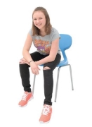 Image de Chaises "Colores"structure en aluminium T6, bleu