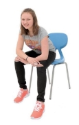 Image de Chaises "Colores"structure en aluminium T6, bleu