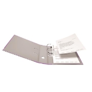 Image de Classeur plastifié à levier 8 cm mauve