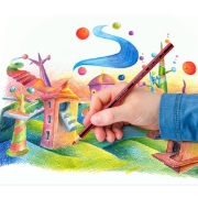 Image de Crayons couleur Noris club, pochette de 24