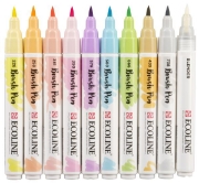 Image de Ecoline Brush pen couleurs pastels, étui de 10
