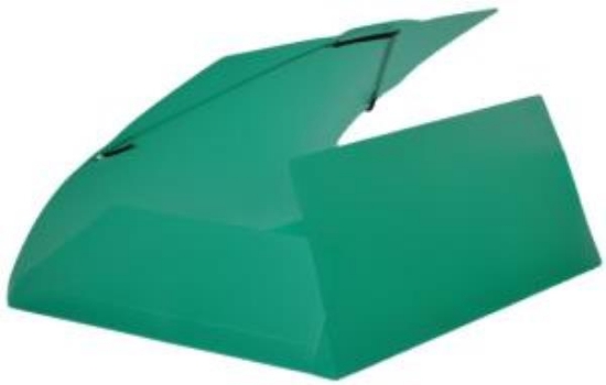 Image de Farde à rabats et élastique A4 PP vert