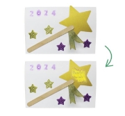 Image de Gommettes dorées à gratter