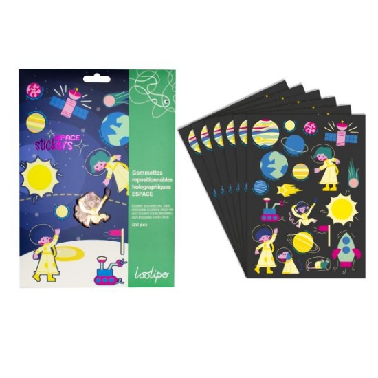 Image de Gommettes holographiques repositionnables, l'espace