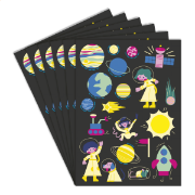 Image de Gommettes holographiques repositionnables, l'espace