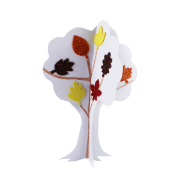 Image de Gommettes en néoprène pailletées, feuilles d’automne