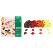 Image de Gommettes en néoprène pailletées, feuilles d’automne