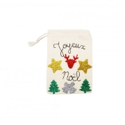 Image de Gommettes en néoprène pailletées, Noël
