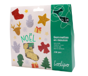 Image de Gommettes en néoprène pailletées, Noël