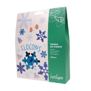Image de Gommettes en néoprène pailletées, flocons de neige