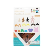 Image de Gommettes en néoprène, familles du monde