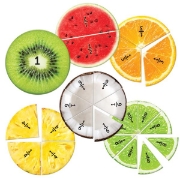 Image de Jeu magnétique de fractions les fruits