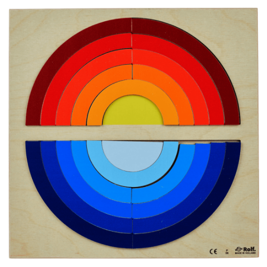 Image de Puzzle en bois aux couleurs du coucher de soleil