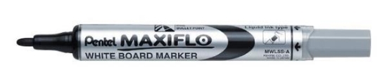 Image de Marqueur Pentel Maxiflo Noir pour tableau blanc