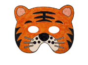 Image de Masques d'animaux à colorier, lot de 24