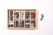 Image de Montessori - Lettres mobiles cursives en bois