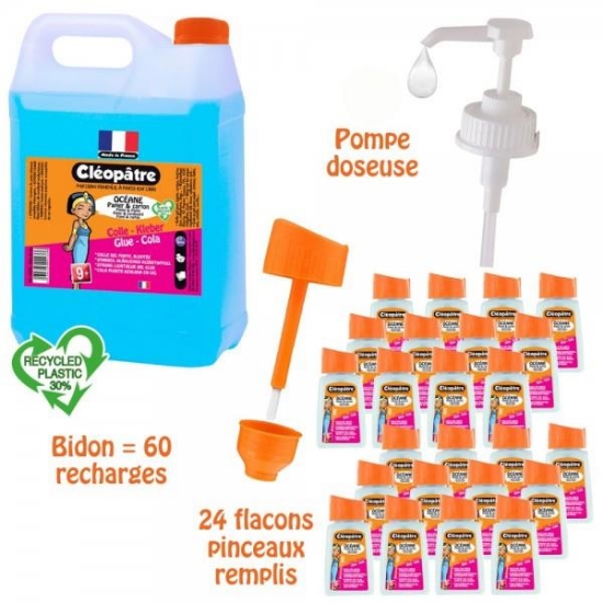 Image de Colle "Océane" lot de 24x80gr + 5 kg avec pompe