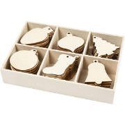 Image de Objets décoratifs de Noël, boîte de 90