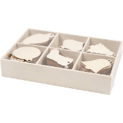 Image de Objets décoratifs de Noël, boîte de 90