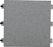 Image de Panneau acoustique en feutre, carré gris
