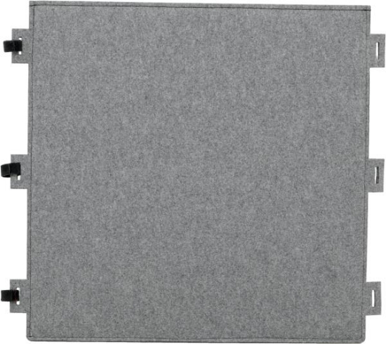 Image de Panneau acoustique en feutre, carré gris