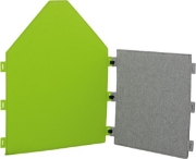Image de Panneau acoustique en feutre, carré gris