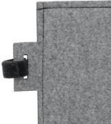 Image de Panneau acoustique en feutre, carré gris