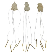 Image de Carillons personnage de Noël, les 6 assortis