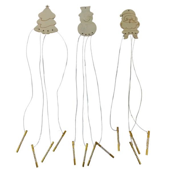 Image de Carillons personnage de Noël, les 6 assortis