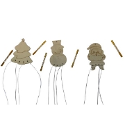 Image de Carillons personnage de Noël, les 6 assortis