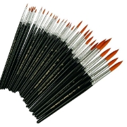 Image de Pinceaux nylon ronds - emballage scolaire de 36