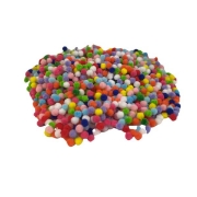 Image de Pompons couleurs assorties 10mm, les 2000