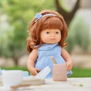 Image de Poupée fille rousse, 38 cm