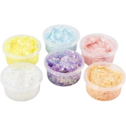 Image de Pâtes à modeler à paillettes couleurs pastels, les 6