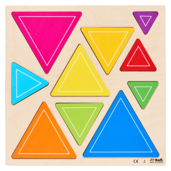 Image de Puzzle arc-en-ciel relief triangles