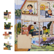 Image de Puzzle en bois "la maison", 81 pièces