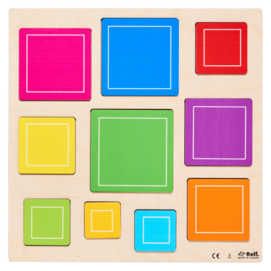 Image de Puzzle arc-en-ciel relief carrés