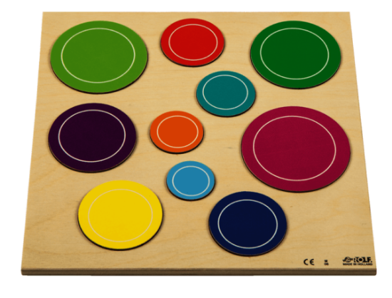Image de Puzzle arc-en-ciel relief cercles