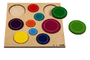 Image de Puzzle arc-en-ciel relief cercles