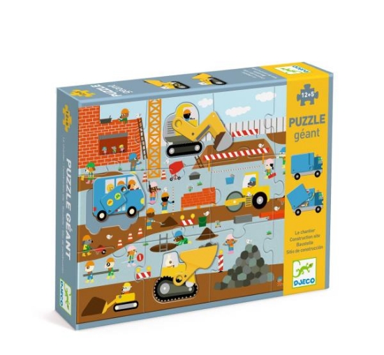 Image de Puzzle géant - le chantier - 12pcs