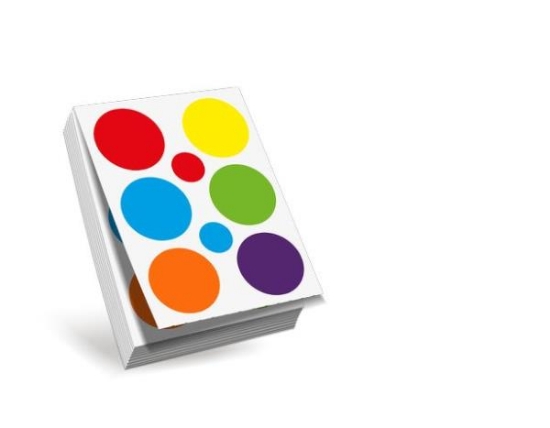 Image de Recharge gommettes rondes 15,40mm, "Eco-Pack" de 480 multi