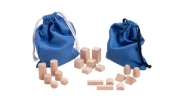 Image de Sac de formes montessori, 18 pièces
