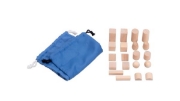 Image de Sac de formes montessori, 18 pièces