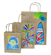 Image de Sacs en papier kraft 15 cm, sachet de 20