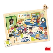 Image de Set de 4 puzzles mon école inclusive