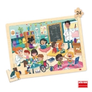 Image de Set de 4 puzzles mon école inclusive