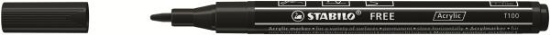 Image de Stabilo free acrylic T100, Noir