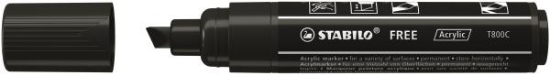 Image de Stabilo free acrylic T800C, Noir