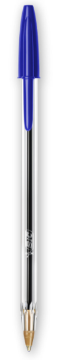 Agrandir l'image de Stylo à bille Bic Cristal bleu Image de Stylo à bille Bic Cristal bleu